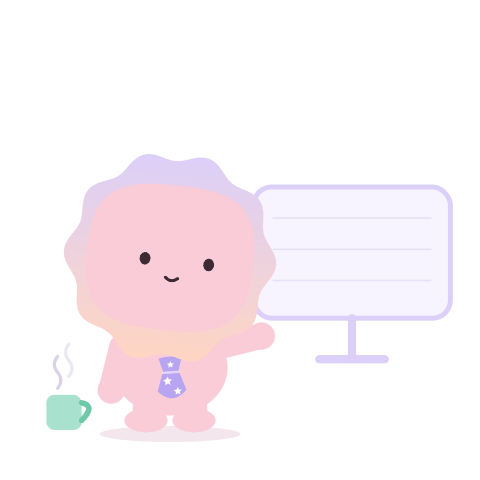 Ray waving next to a computer screen